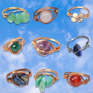 Healing Crystal Rings