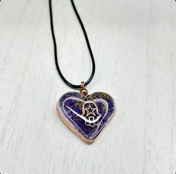 Heart Orgone healing necklace