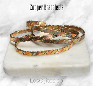 Multi color copper bangle