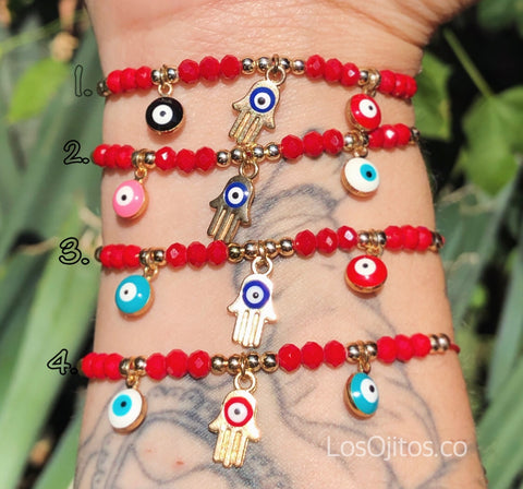 Hamsa Evil Eye adjustable bracelet