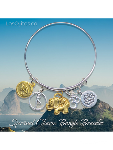 Spiritual Charm Bangle Bracelet 3