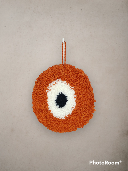 Squash Evil Eye wall hanging