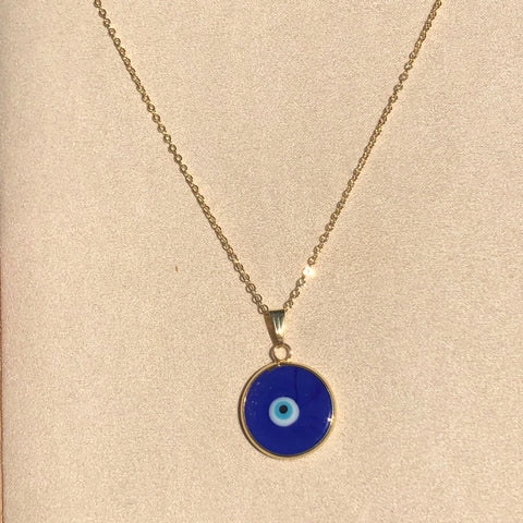 Dark Blue Evil Eye necklace