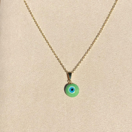 Success Evil Eye necklace (matcha)