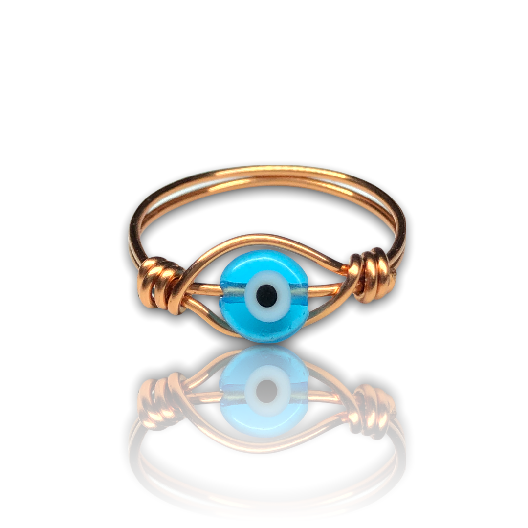 Bby blue Evil Eye (size 6)