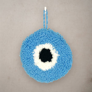 Baby Blue Evil Eye wall hanging