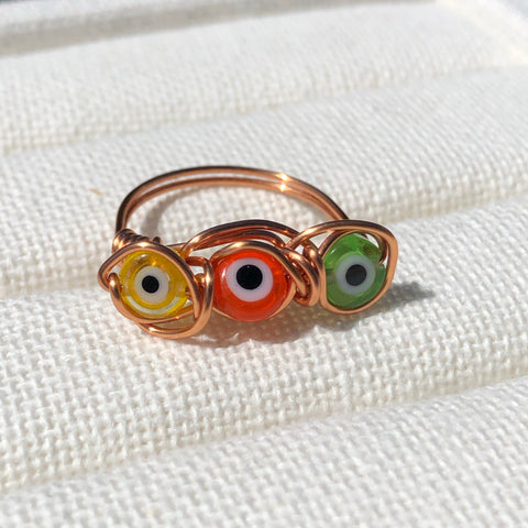 Los Ojitos ring (size 8)