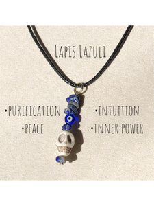 Lapis Lazuli Evil Eye necklace