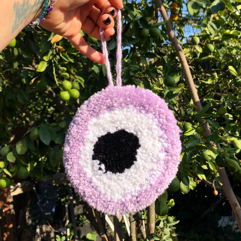 Lilac Evil Eye (wall hanger”